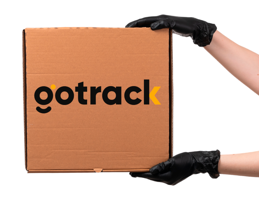 Imagen de una caja de envio de Gotrack